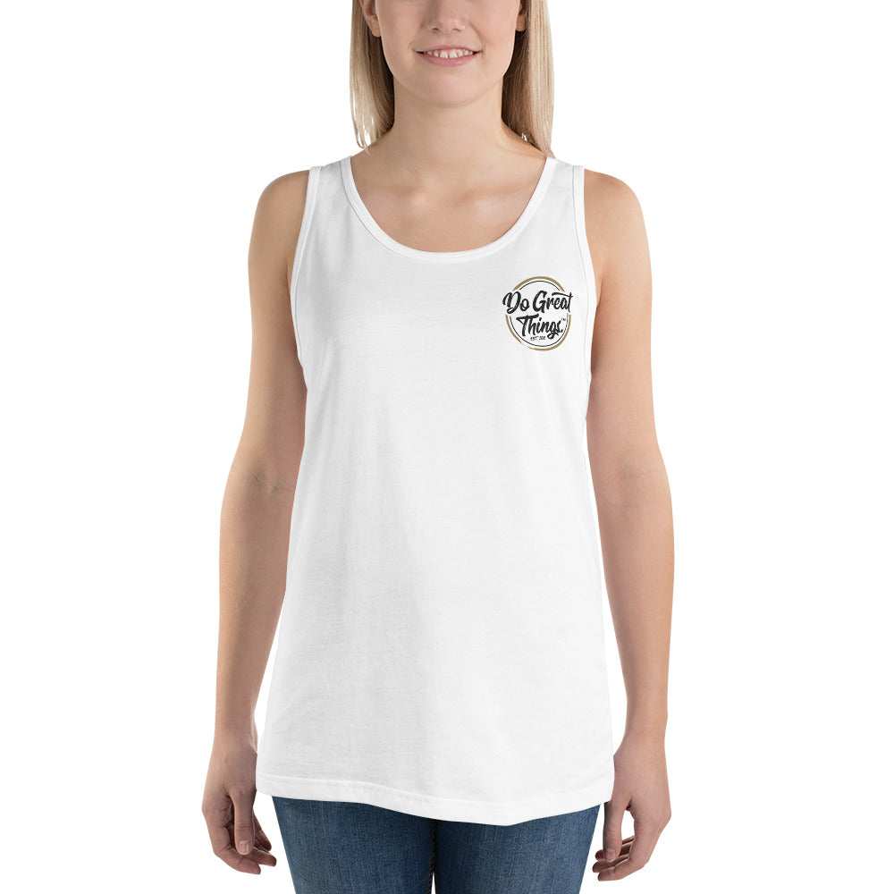 Do Great Things® DGT Original Logo on Inside Label - Unisex Tank Top