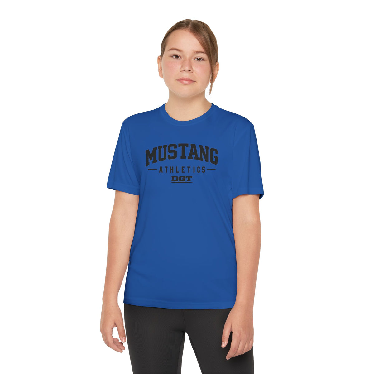 Mustang Athletics Youth Competitor Tee — 'Do Great Things' Sport Shirt