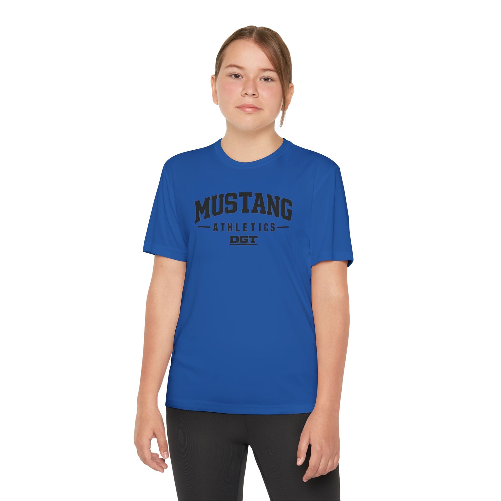 Mustang Athletics Youth Competitor Tee — 'Do Great Things' Sport Shirt