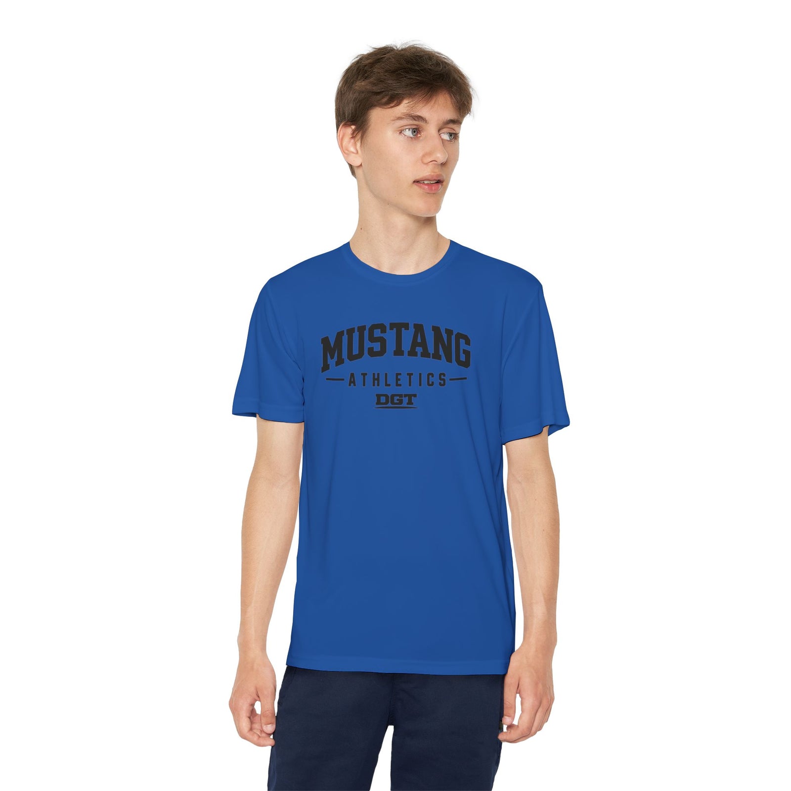 Mustang Athletics Youth Competitor Tee — 'Do Great Things' Sport Shirt