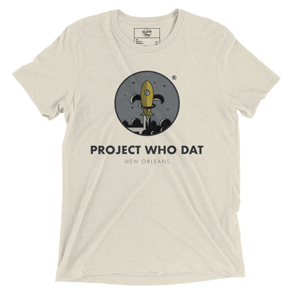Project Who Dat - Triblend Short sleeve t-shirt, Soft Style, Unisex