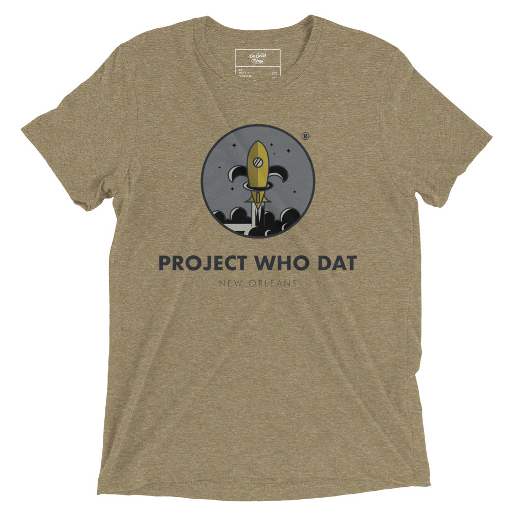 Project Who Dat - Triblend Short sleeve t-shirt, Soft Style, Unisex