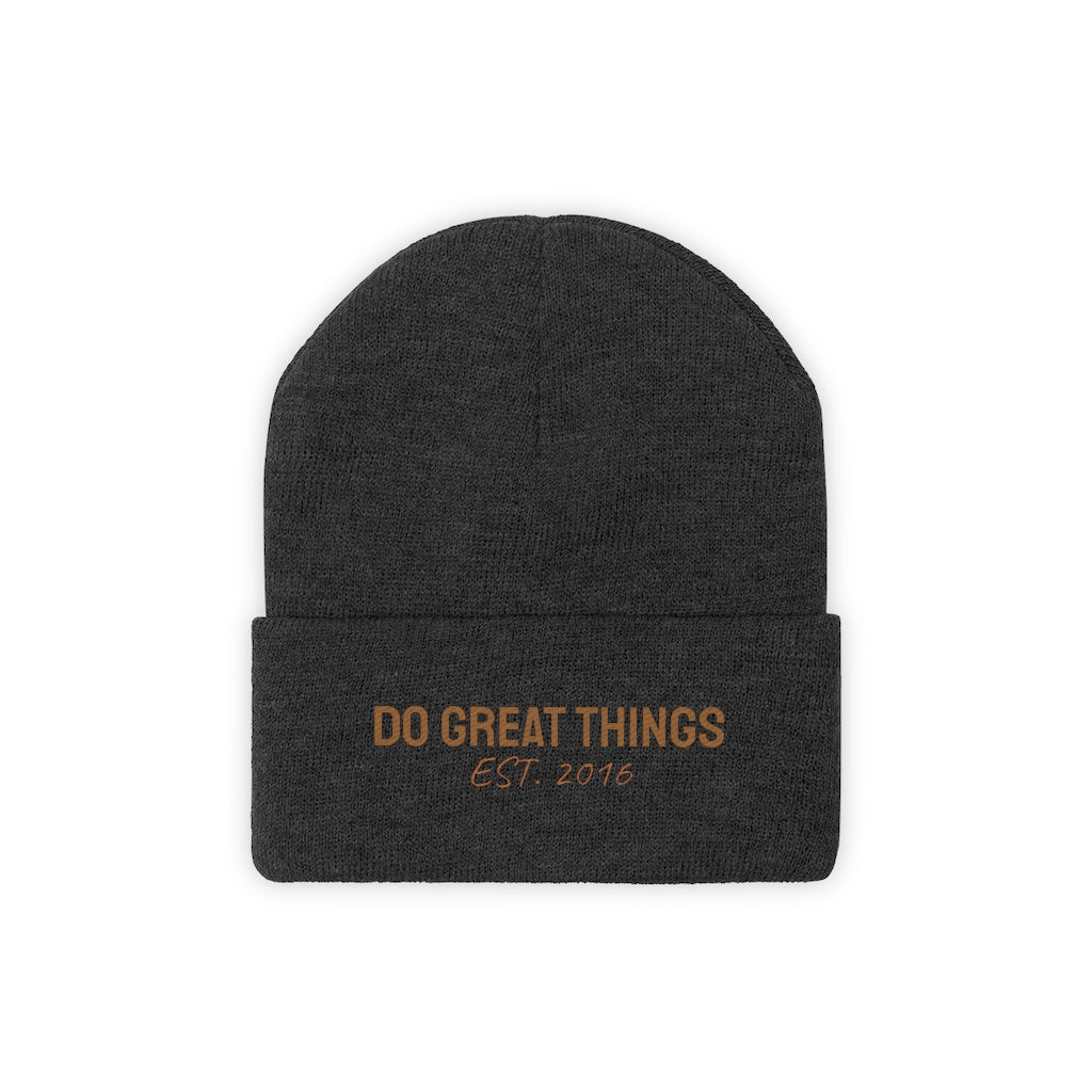 Do Great Things® Knit Beanie - Black