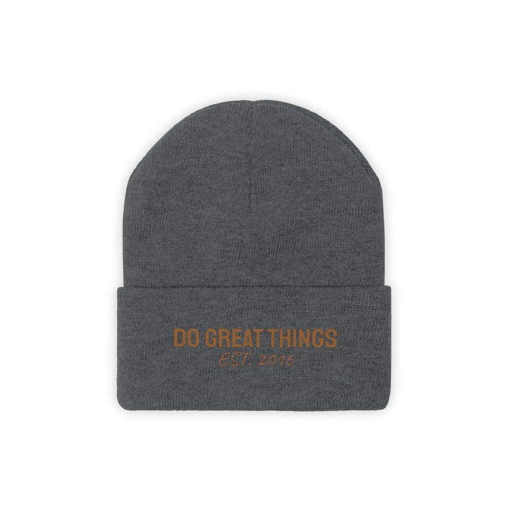 Do Great Things® Knit Beanie - Grey