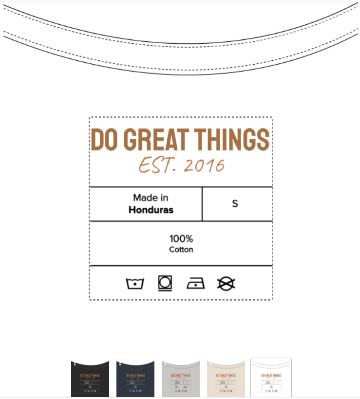 Do Great Things® DGT Original Logo on Inside Label - Unisex Tank Top