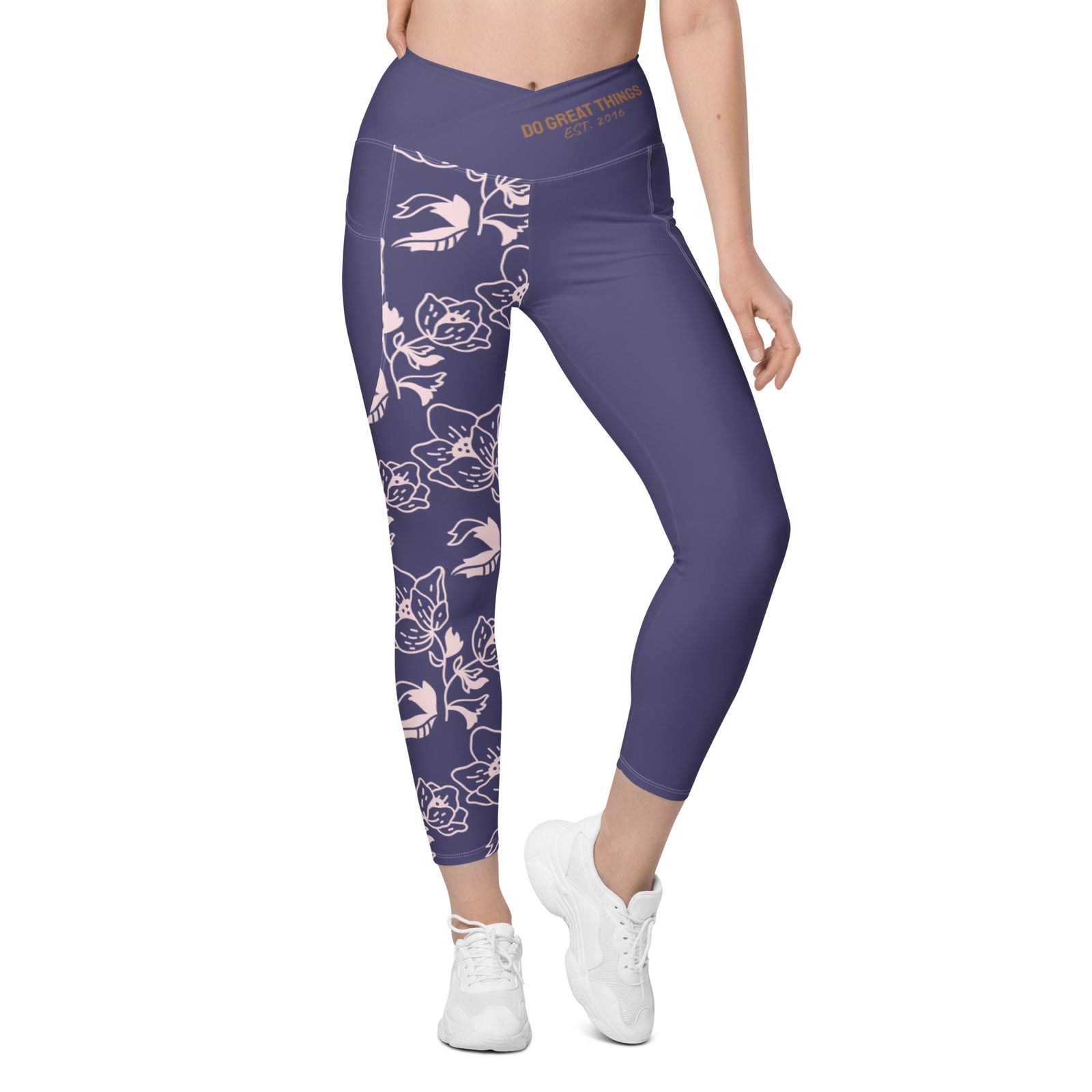Do Great Things® Crossover leggings with pockets