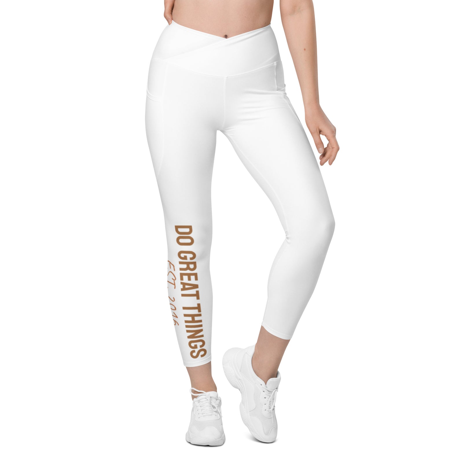 Do Great Things® Crossover leggings with pockets