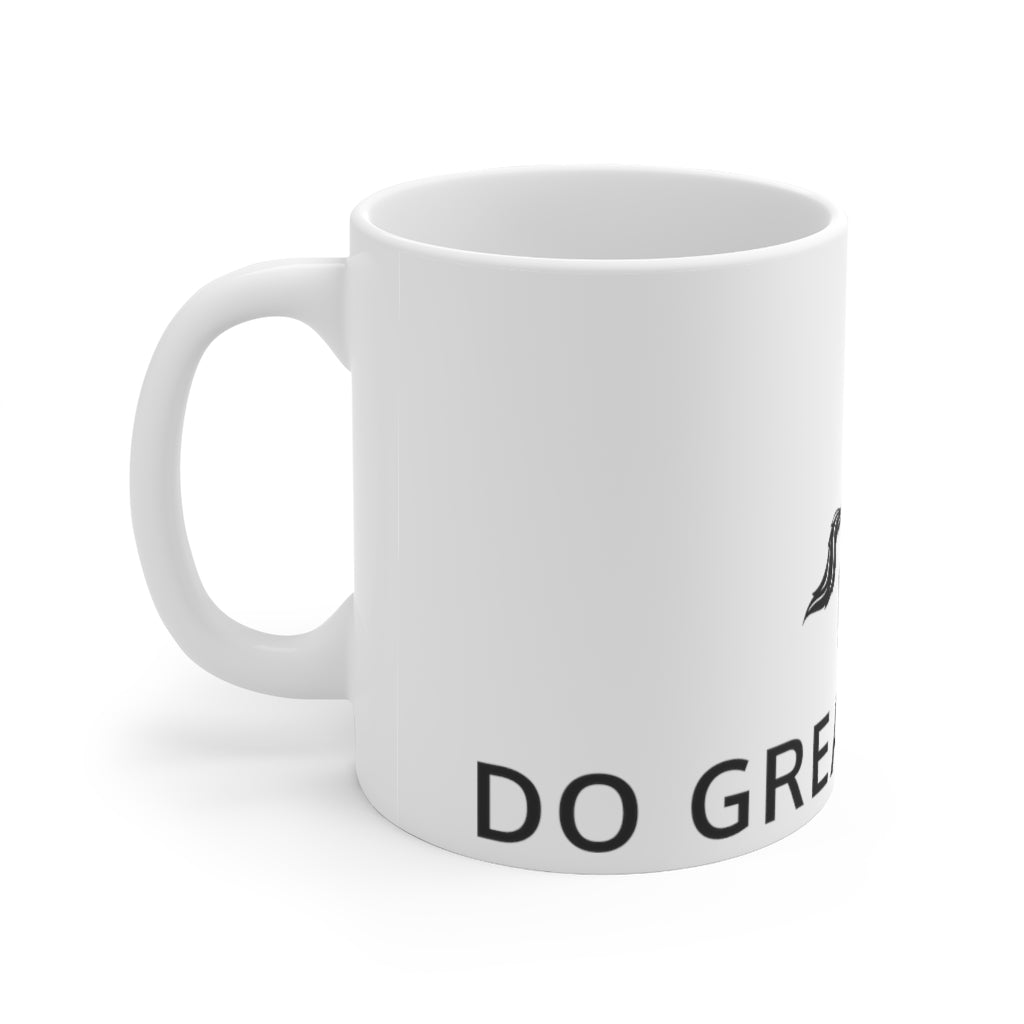 ☕️☕️☕️ Do Great Things™ Mustang Collection Ceramic Mug 11oz - Black Horse / Letters