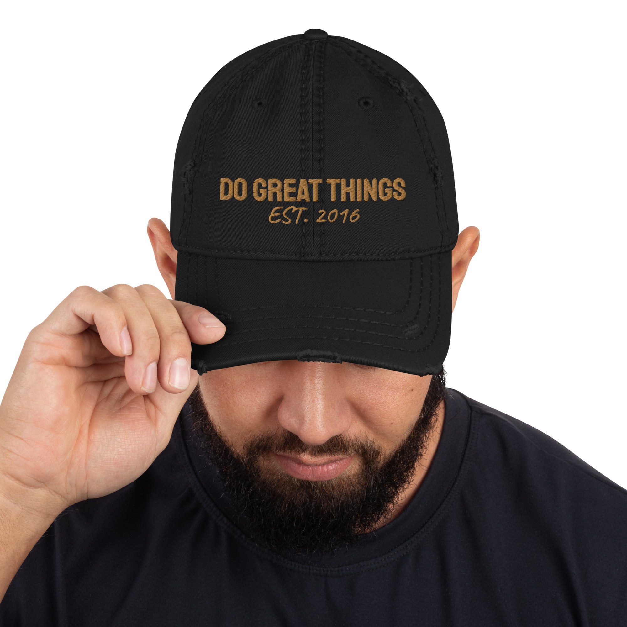 Do Great Things® Distressed Dad Hat