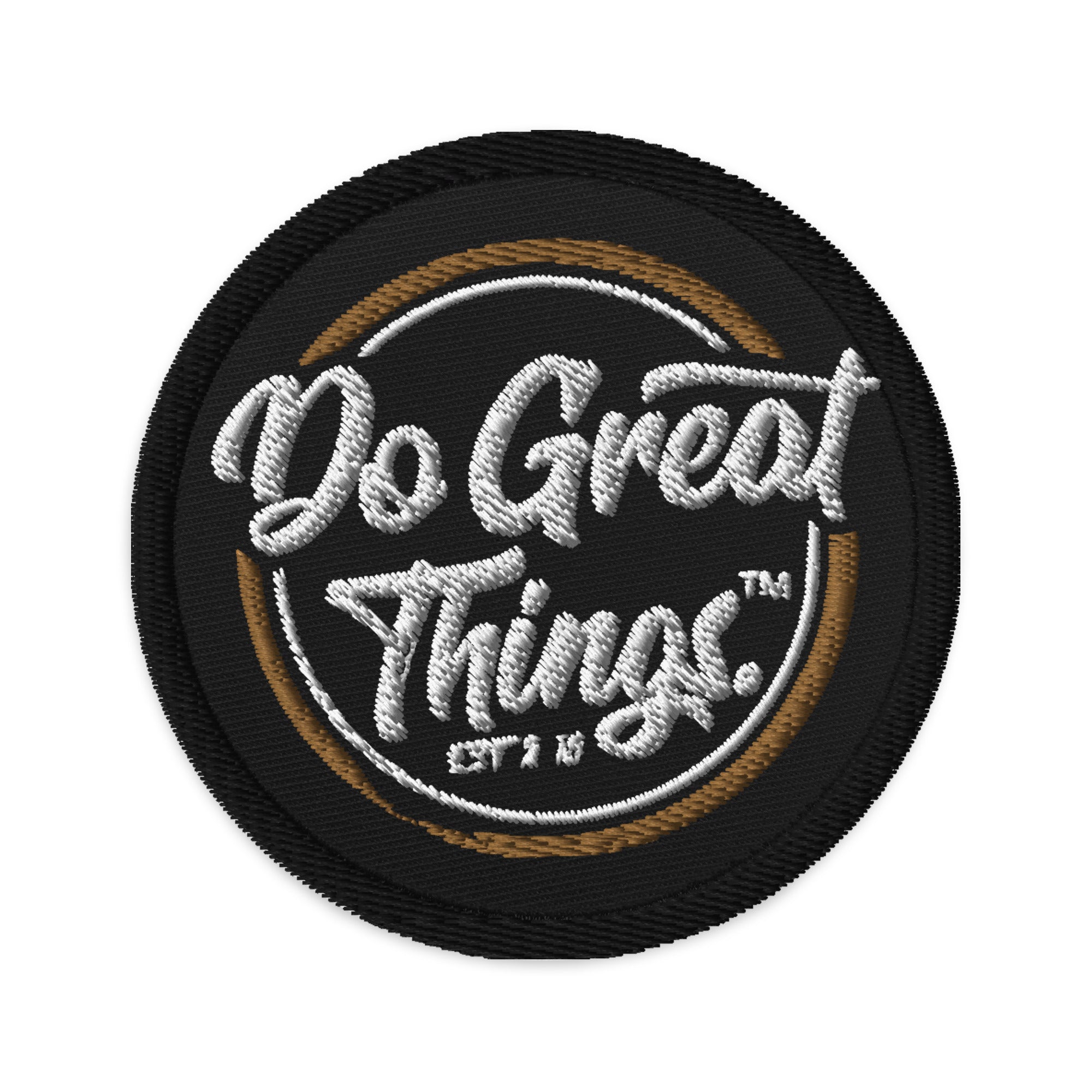 Do Great Things® Embroidered patches
