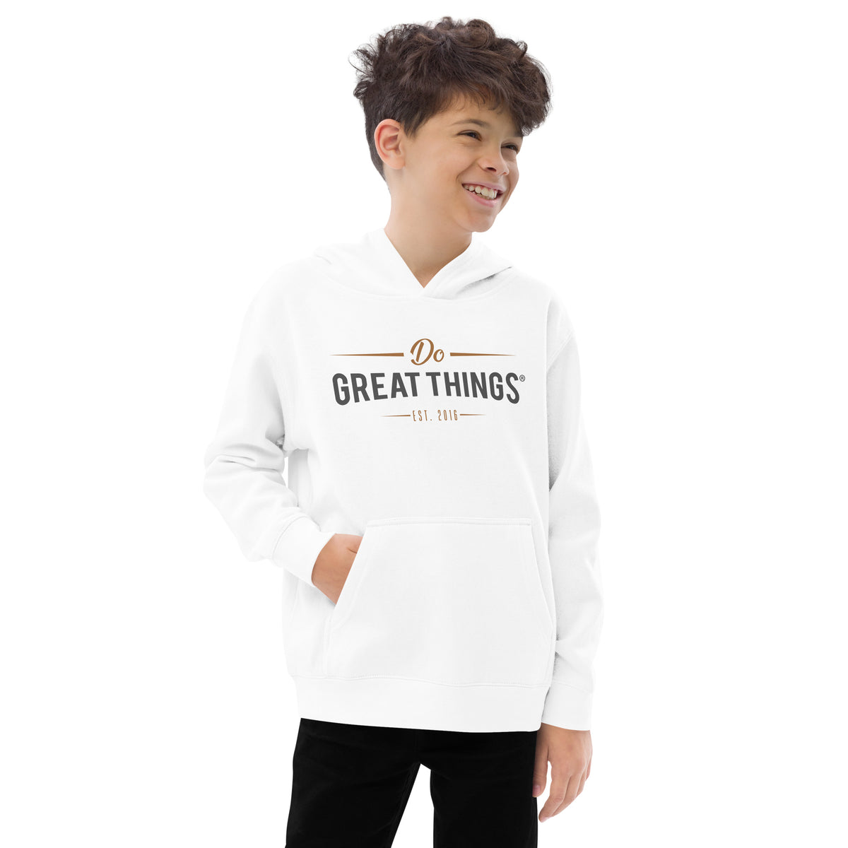 Do Great Things® Kids fleece hoodie