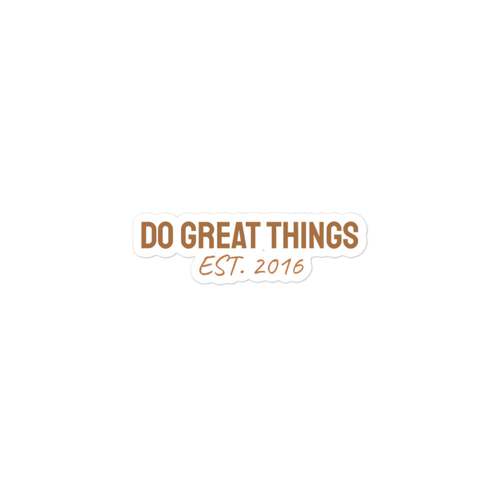 Do Great Things® Durable Vinyl Stickers #2