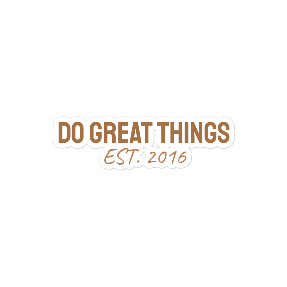 Do Great Things® Durable Vinyl Stickers #2