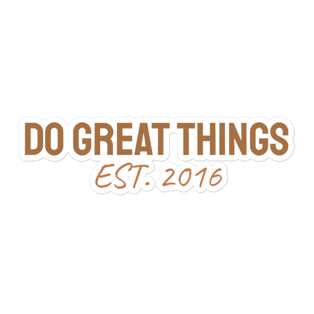 Do Great Things® Durable Vinyl Stickers #2