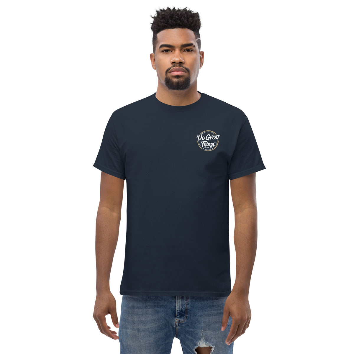 Do Great Things® Pocket / Original Inside Label - Men's heavyweight tee