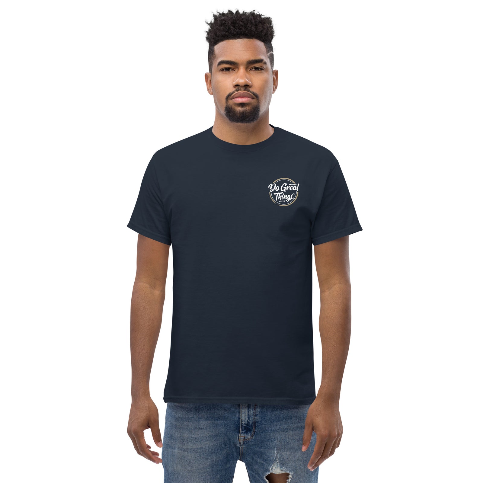 Do Great Things® Pocket / Original Inside Label - Men's heavyweight tee