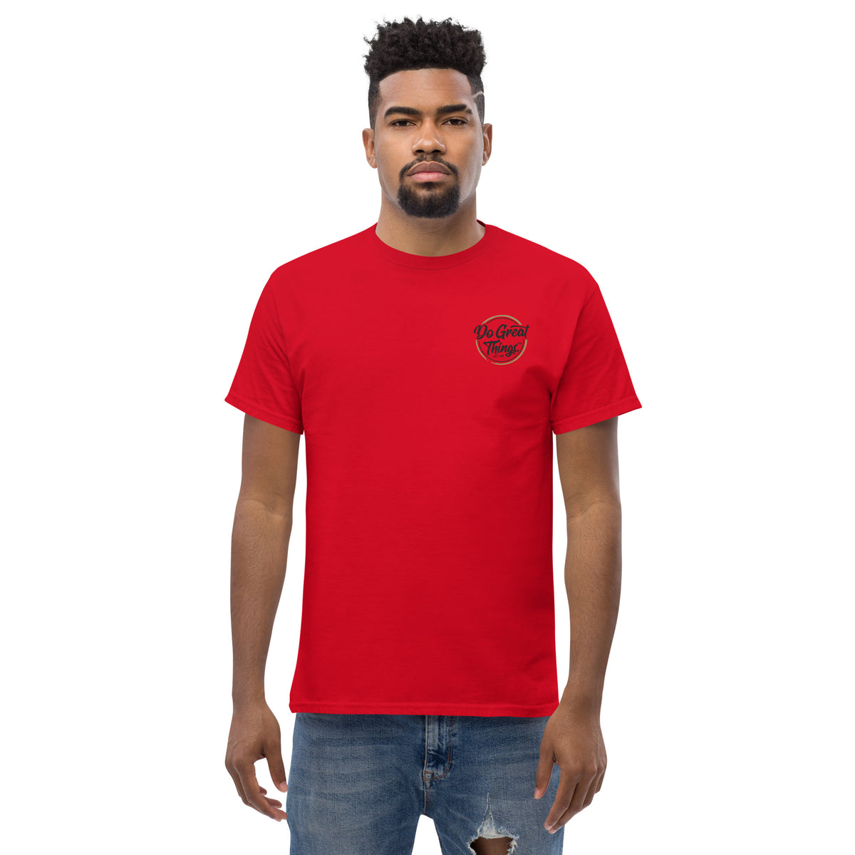 Do Great Things® Pocket / Original Inside Label - Men's heavyweight tee