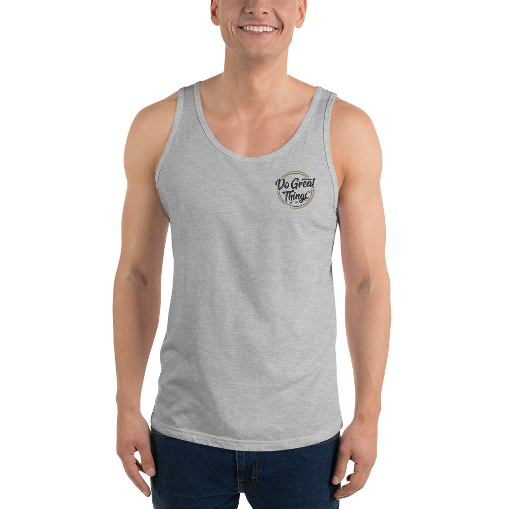 Do Great Things® DGT Original Logo on Inside Label - Unisex Tank Top
