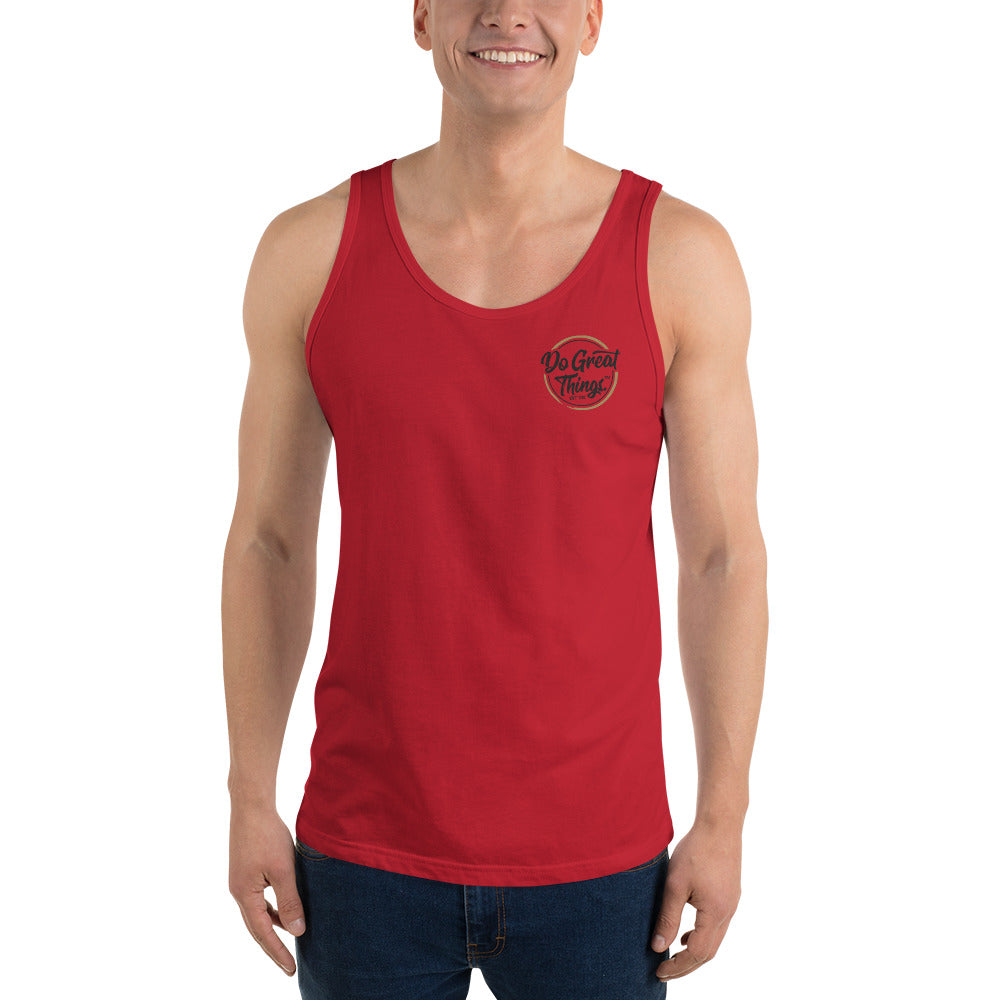 Do Great Things® DGT Original Logo on Inside Label - Unisex Tank Top