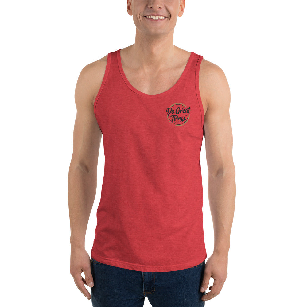 Do Great Things® DGT Original Logo on Inside Label - Unisex Tank Top