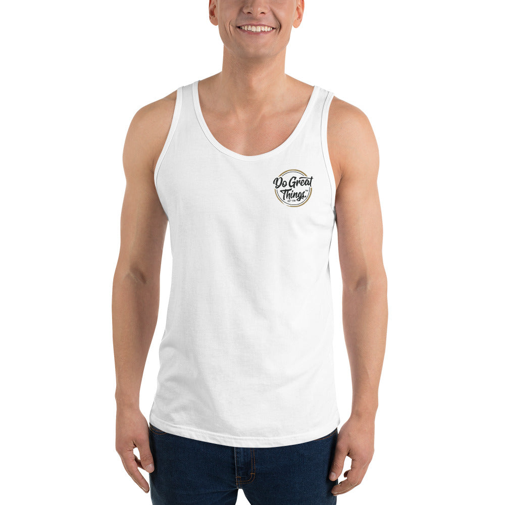 Do Great Things® DGT Original Logo on Inside Label - Unisex Tank Top